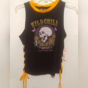 Sleeveless Muscle Shirt Tank Top ☠️💀 Wild Child 1989